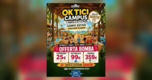Campo estivo al mare in Campania aperto ad agosto 2026: OK ti ci Campus a Varcaturo (Napoli, Giugliano, Pozzuoli)