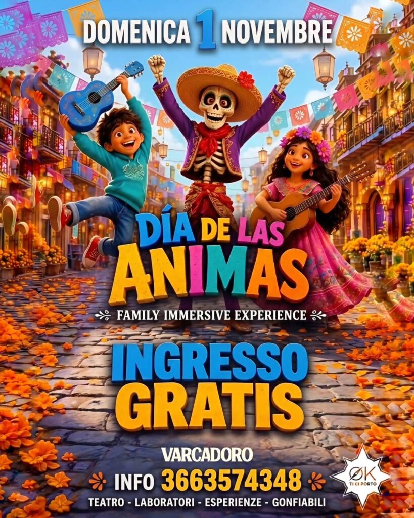 Locandina Día de las Ánimas, domenica 1 novembre a Varcadoro